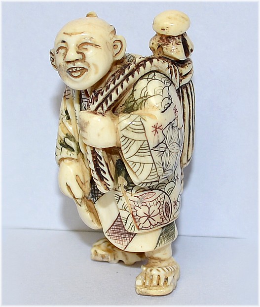 японская нэцка из слоновой кости, эпоха Мэйдзи