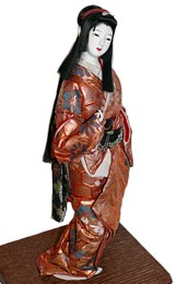 японская антикварная кукла