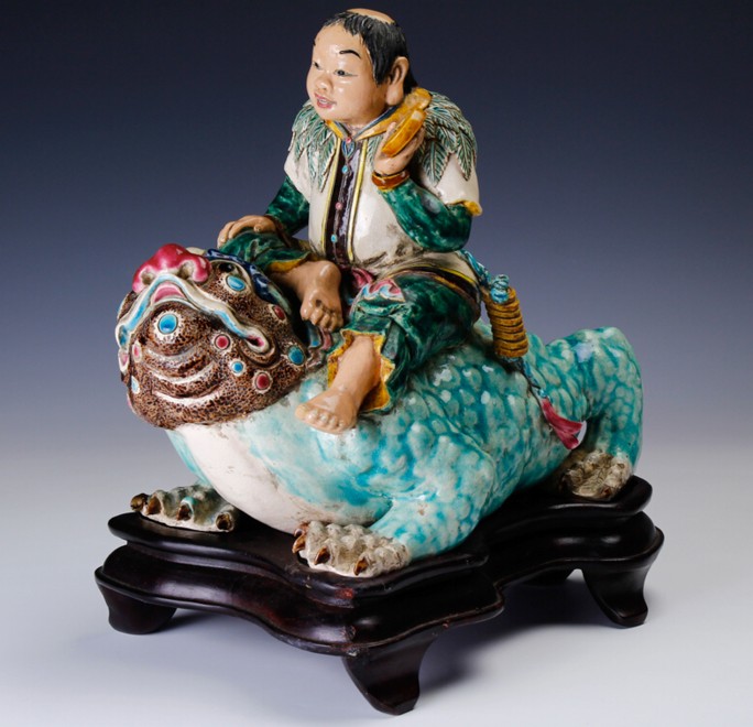 антикварная фарфоровая композиция, Япония, 1850-е гг.