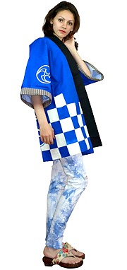 японская одежда : куртка безрукавка ХАНТЭН, хлопок 100%