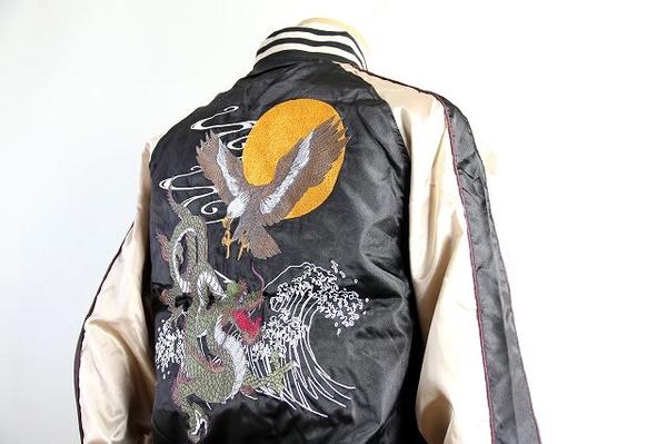 мужской бомбер с вышивкой, Япония