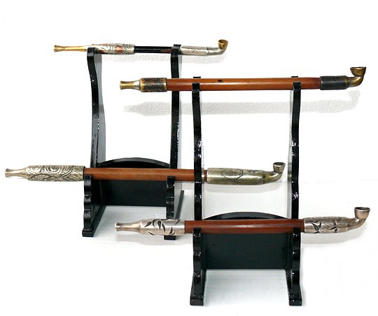 коллекция японских антикварных курительных трубок