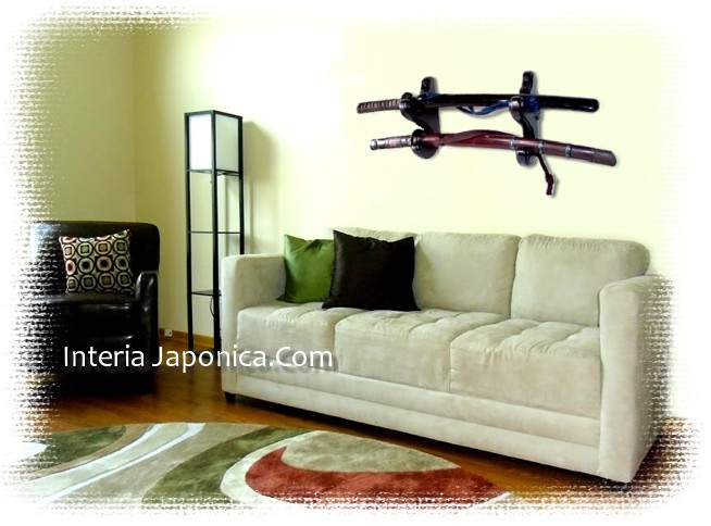 настенная крепление для коллекции японского холодного оружия