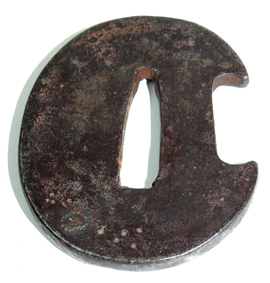 японская антикварная цуба для танто, сер. эпохи Эдо