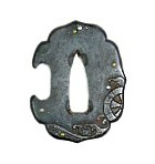 цуба - гарда самурайского ножа танто