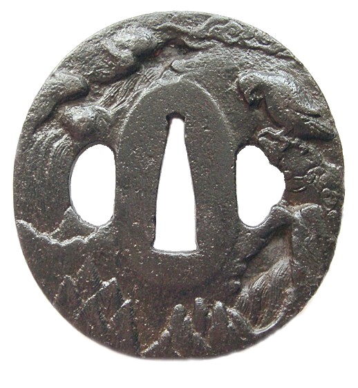 цуба меча, антикварная коллекция японского оружия