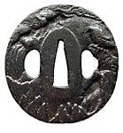 японские мечи, цуба самурайского меча Сокол