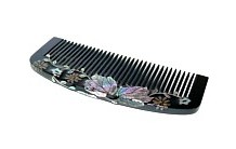 японский антикварный гребень с инкрустацией