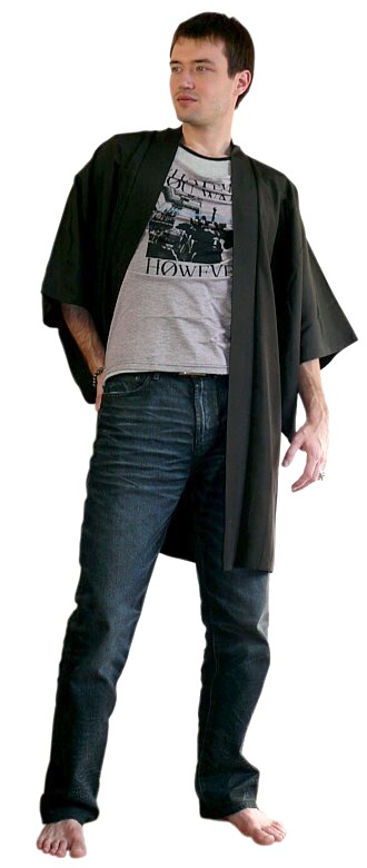 японская традиционная мужская одежда хаори, антик