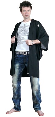 японское мужское хаори, шелк, 1950-е гг.