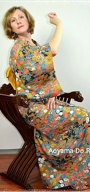 японское кимоно, винтаж