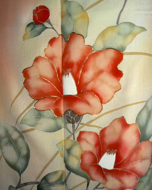 рисунок на японском кимоно